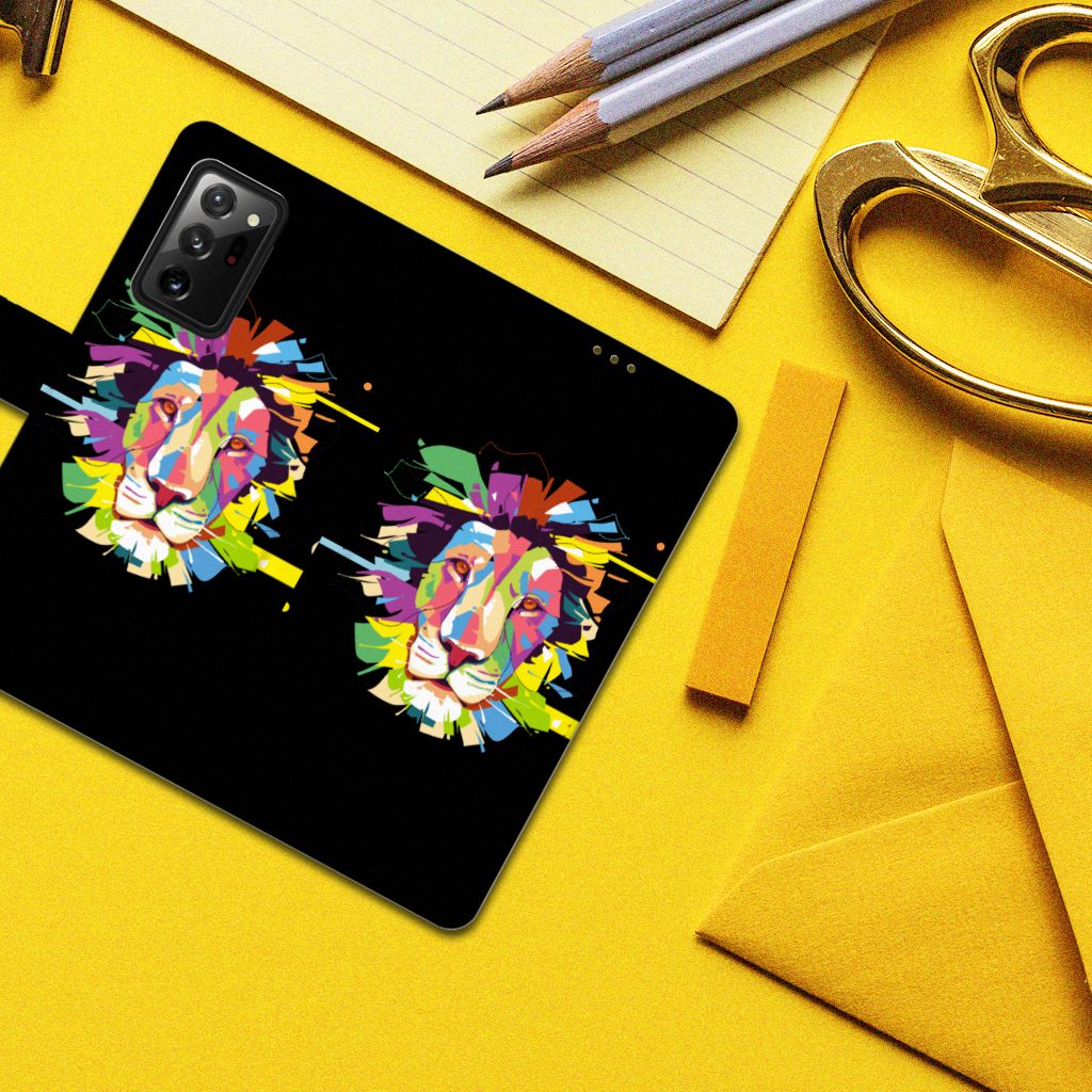 Samsung Galaxy Note20 Ultra Leuk Hoesje Lion Color