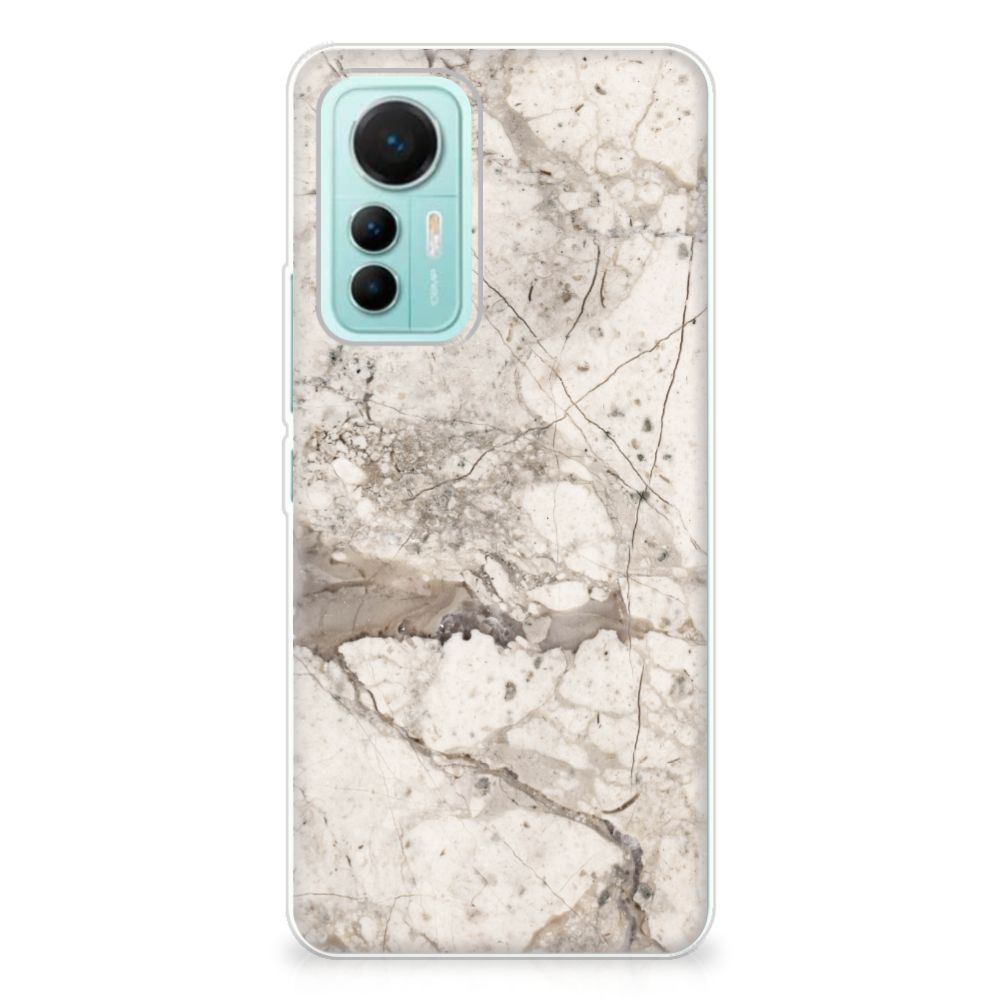 Xiaomi 12 Lite TPU Siliconen Hoesje Marmer Beige B2C Telecom