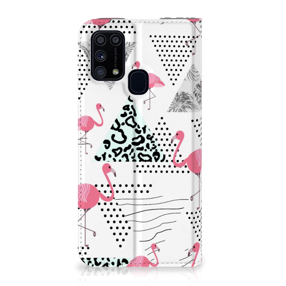 Samsung Galaxy M31 Hoesje maken Flamingo Triangle - B2C Telecom