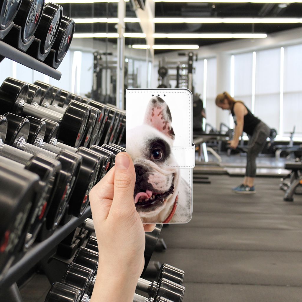 Xiaomi Mi 9 Lite Telefoonhoesje met Pasjes Franse Bulldog