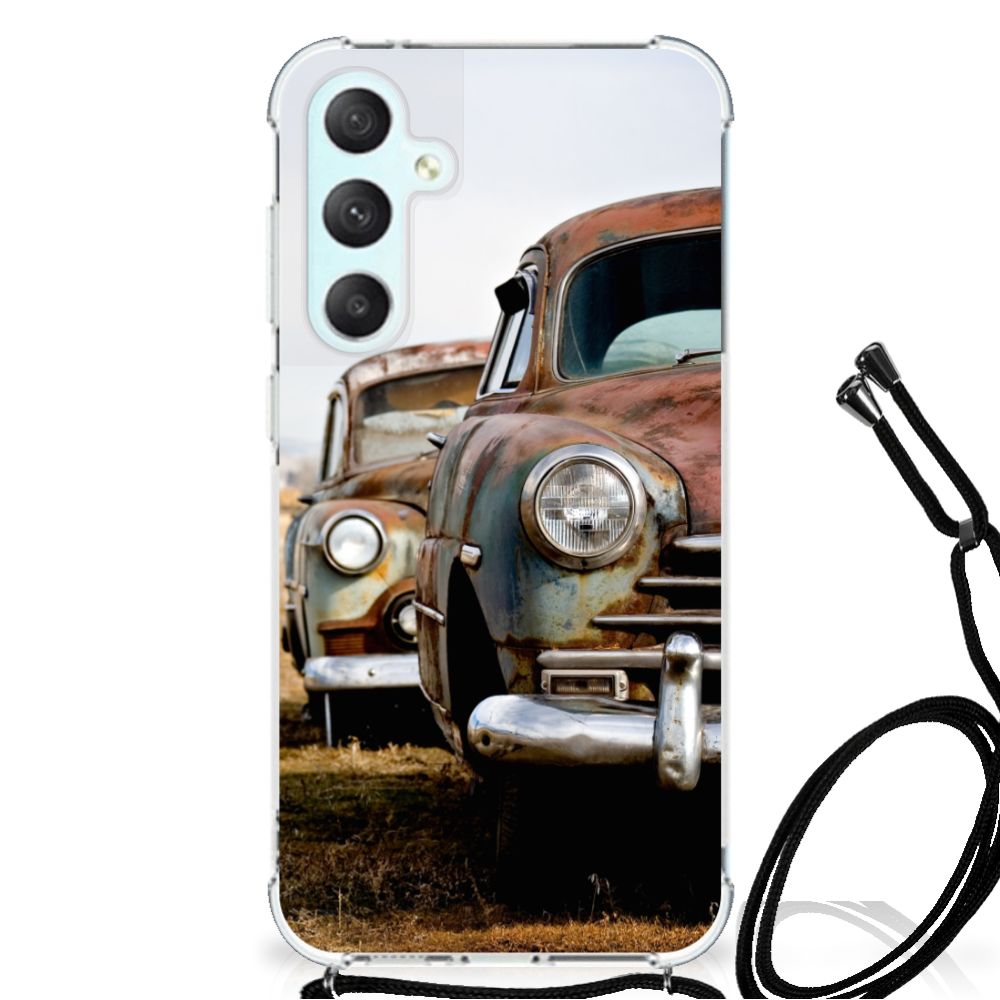 Samsung Galaxy S23 FE Anti-shock Hoesje met foto Vintage Auto
