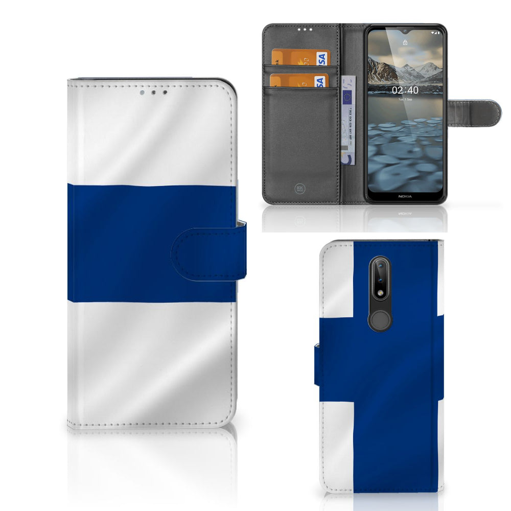 Nokia 2.4 Bookstyle Case Finland