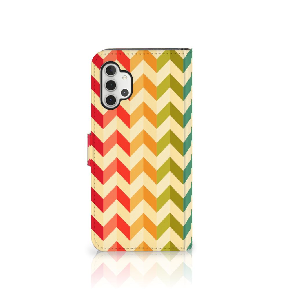 Samsung Galaxy A32 5G Telefoon Hoesje Zigzag Multi Color