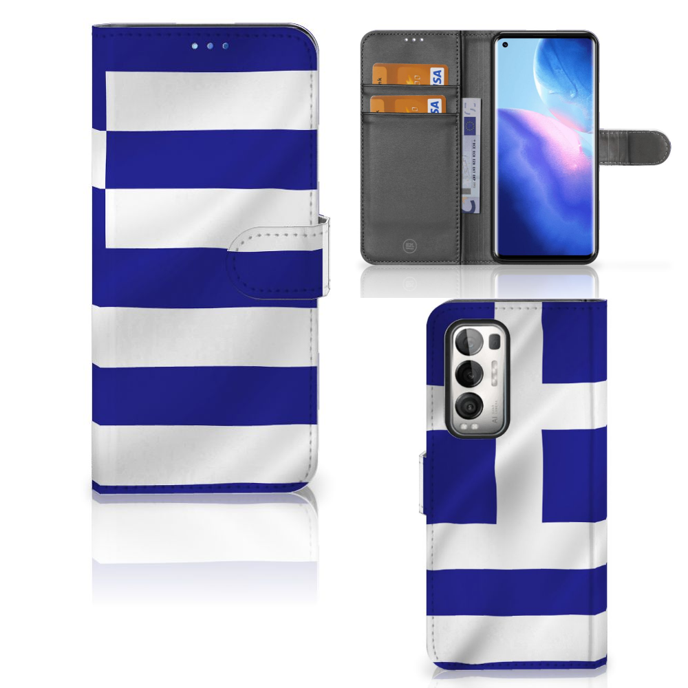 OPPO Find X3 Neo 5G Bookstyle Case Griekenland