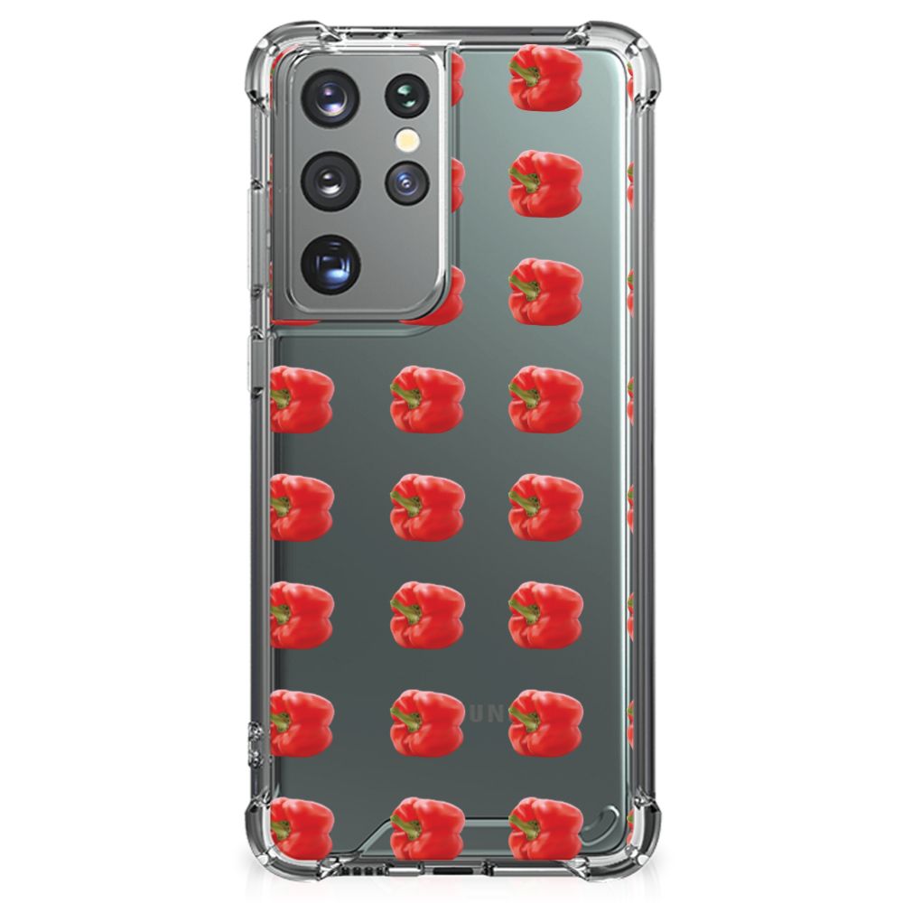 Samsung Galaxy S21 Ultra Beschermhoes Paprika Red B2C Telecom
