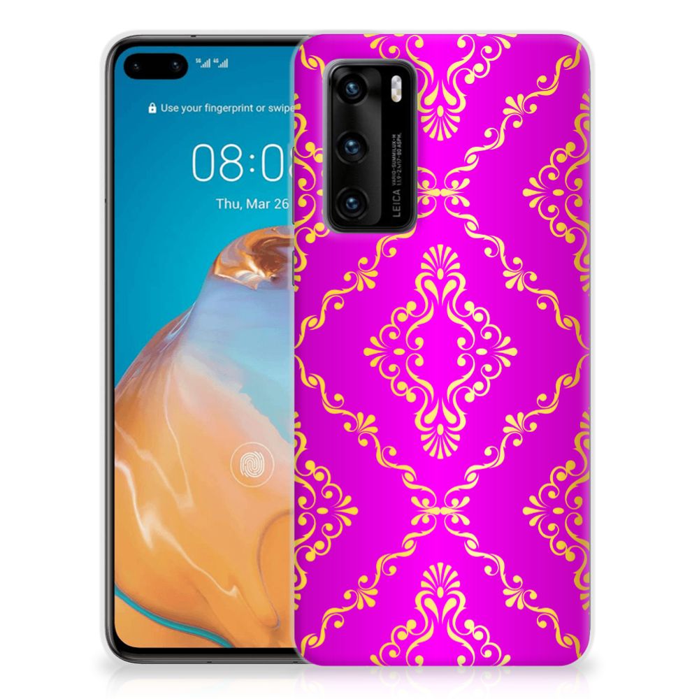 Siliconen Hoesje Huawei P40 Barok Roze B2C Telecom