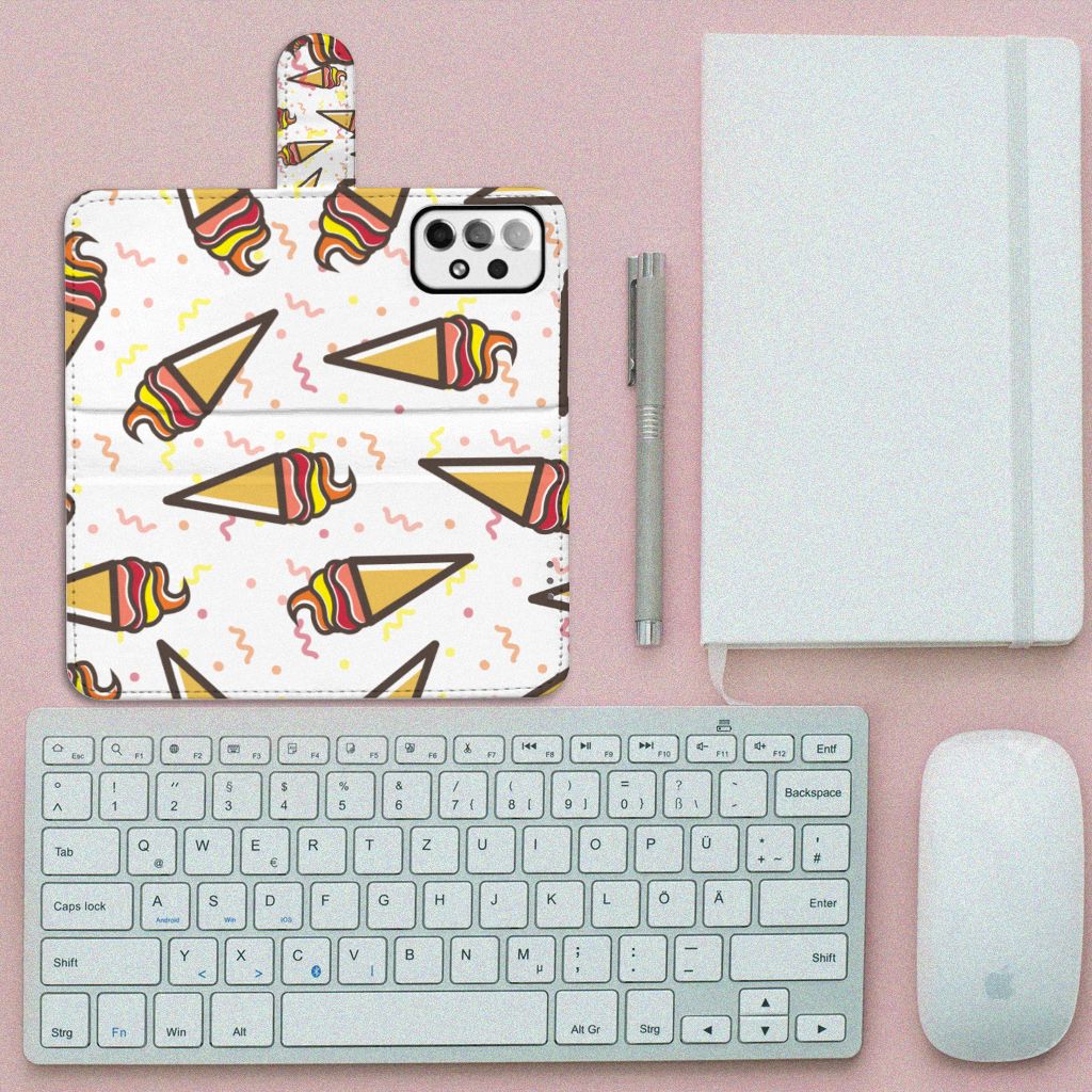 Samsung Galaxy A73 5G Book Cover Icecream