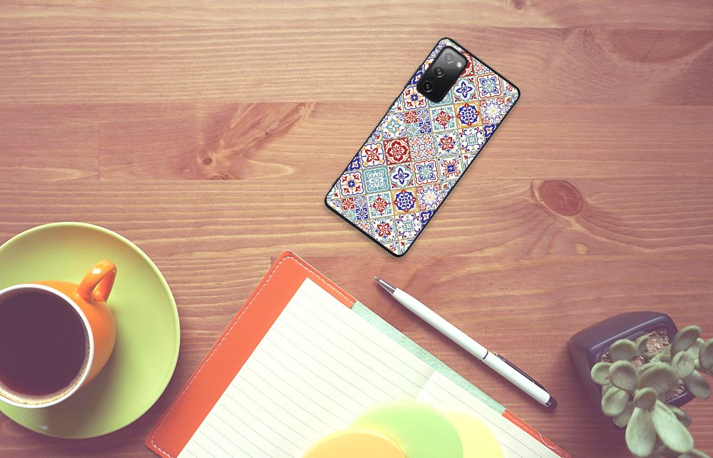 Samsung Galaxy S20 FE Marmeren Print Telefoonhoesje Tiles Color B2C Telecom