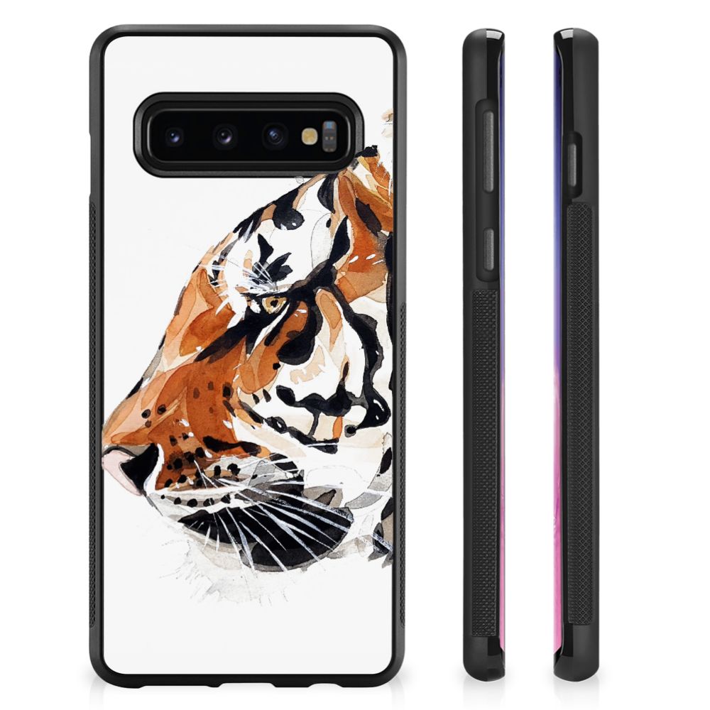 Case Samsung Galaxy S10+ Watercolor Tiger