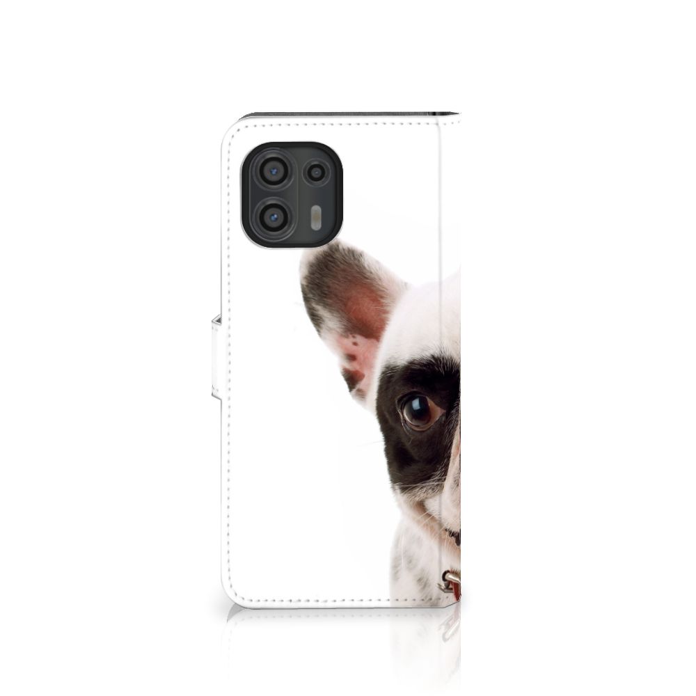 Motorola Edge 20 Lite Telefoonhoesje met Pasjes Franse Bulldog