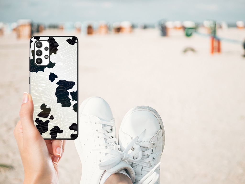 Samsung Galaxy A32 4G | A32 5G Enterprise Editie Dierenprint Telefoonhoesje Koeienvlekken B2C Telecom