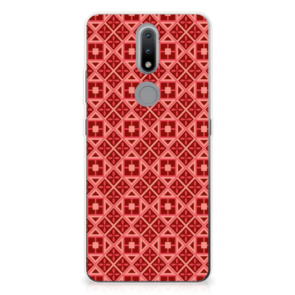 Nokia 2.4 TPU bumper Batik Rood