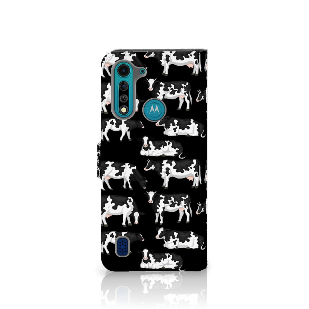 Motorola G8 Power Lite Telefoonhoesje met Pasjes Koetjes