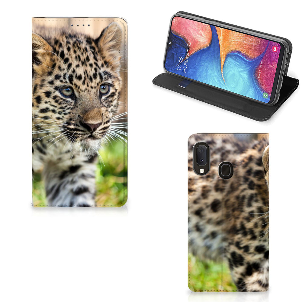 Samsung Galaxy A20e Hoesje maken Baby Luipaard