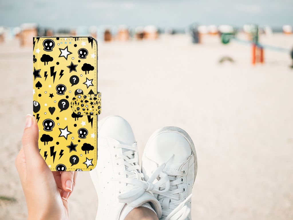Telefoonhoesje met Naam OPPO A74 4G Punk Geel