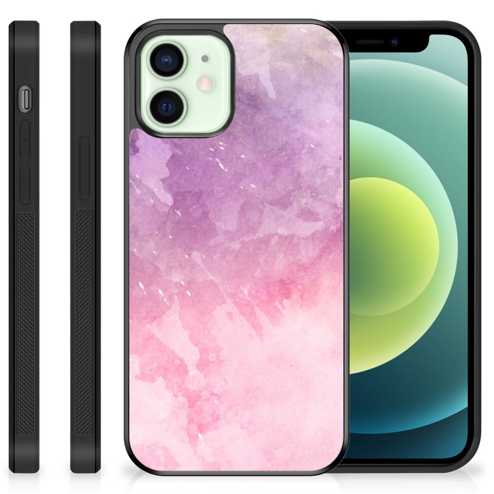 Case iPhone 12 Mini Pink Purple Paint