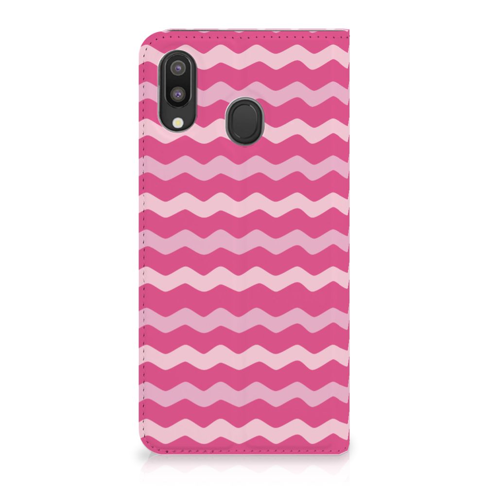 Samsung Galaxy M20 Hoesje met Magneet Waves Pink