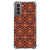 Samsung Galaxy S21 Doorzichtige Silicone Hoesje Batik Brown B2C Telecom