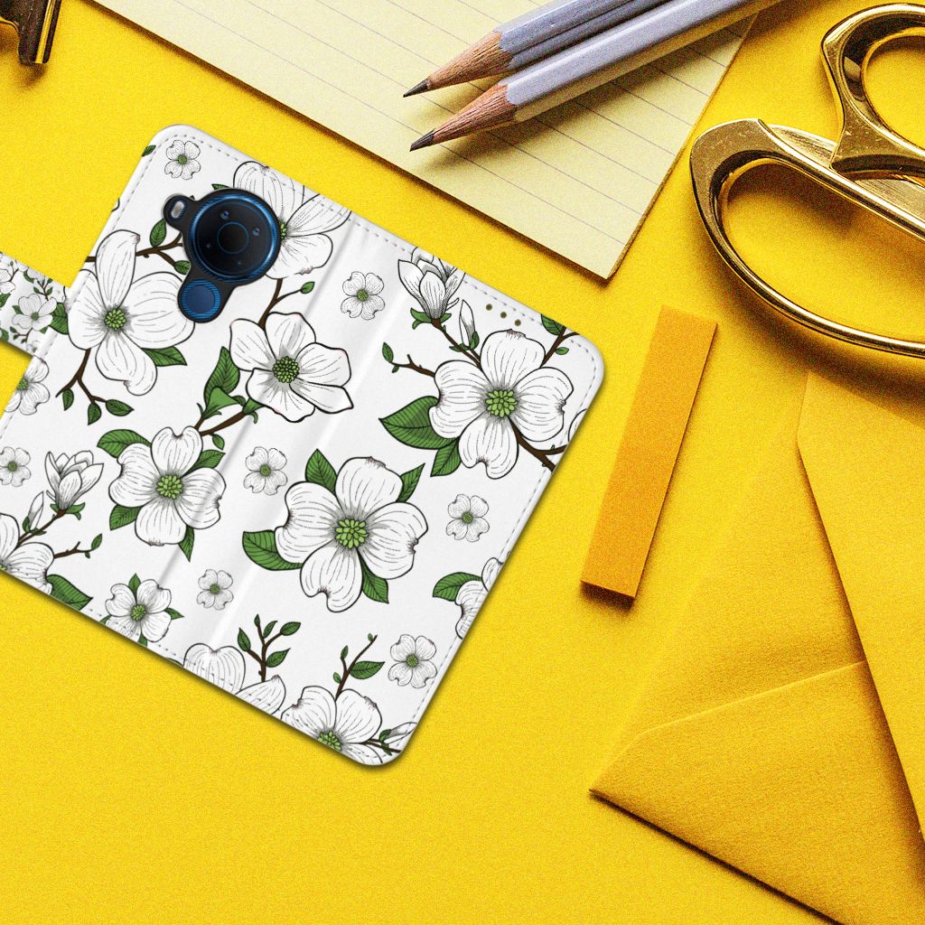 Nokia 5.4 Hoesje Dogwood Flowers