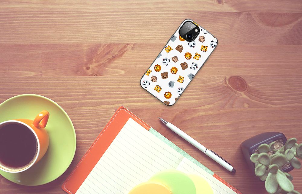 Back Case voor Apple iPhone 13/14 Dieren Emojis B2C Telecom