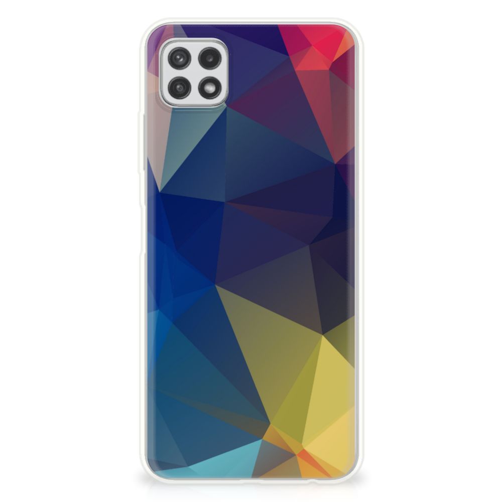 Samsung Galaxy A22 5G TPU Hoesje Polygon Dark B2C Telecom