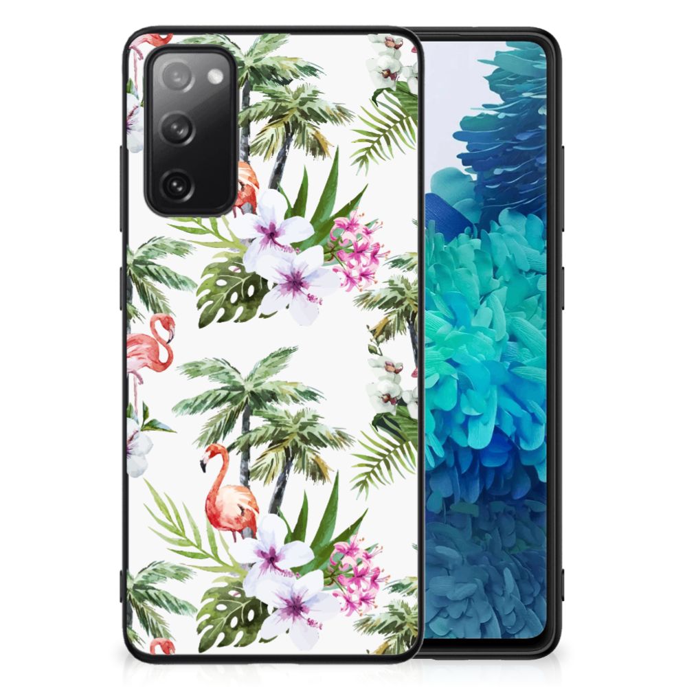 Samsung Galaxy S20 FE Dierenprint Telefoonhoesje Flamingo Palms B2C Telecom