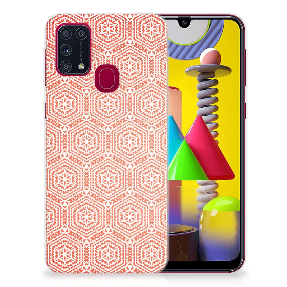 Samsung Galaxy M31 TPU bumper Pattern Orange B2C Telecom