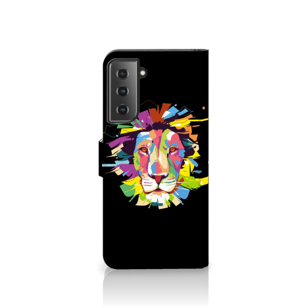 Samsung Galaxy S21 Plus Leuk Hoesje Lion Color