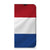 iPhone 13 Pro Max Standcase Nederlandse Vlag met de Nederlandse vlag in rood, wit en blauw.