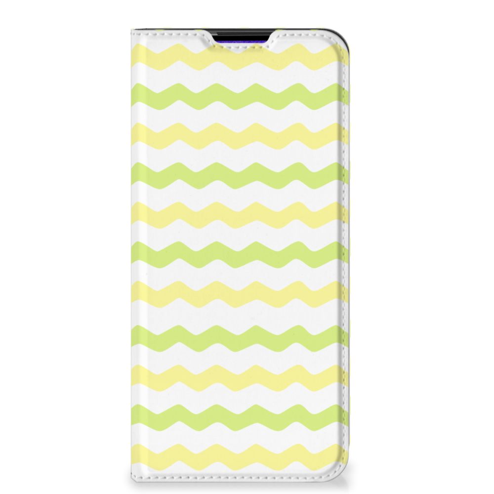 Samsung Galaxy A03s Hoesje met Magneet Waves Yellow - B2C Telecom