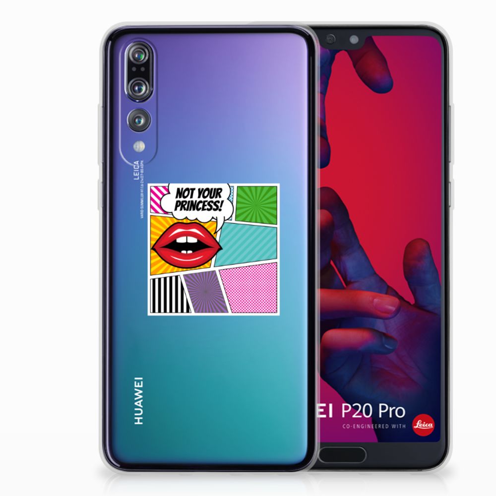 Huawei P20 Pro Silicone Back Cover Popart Princess