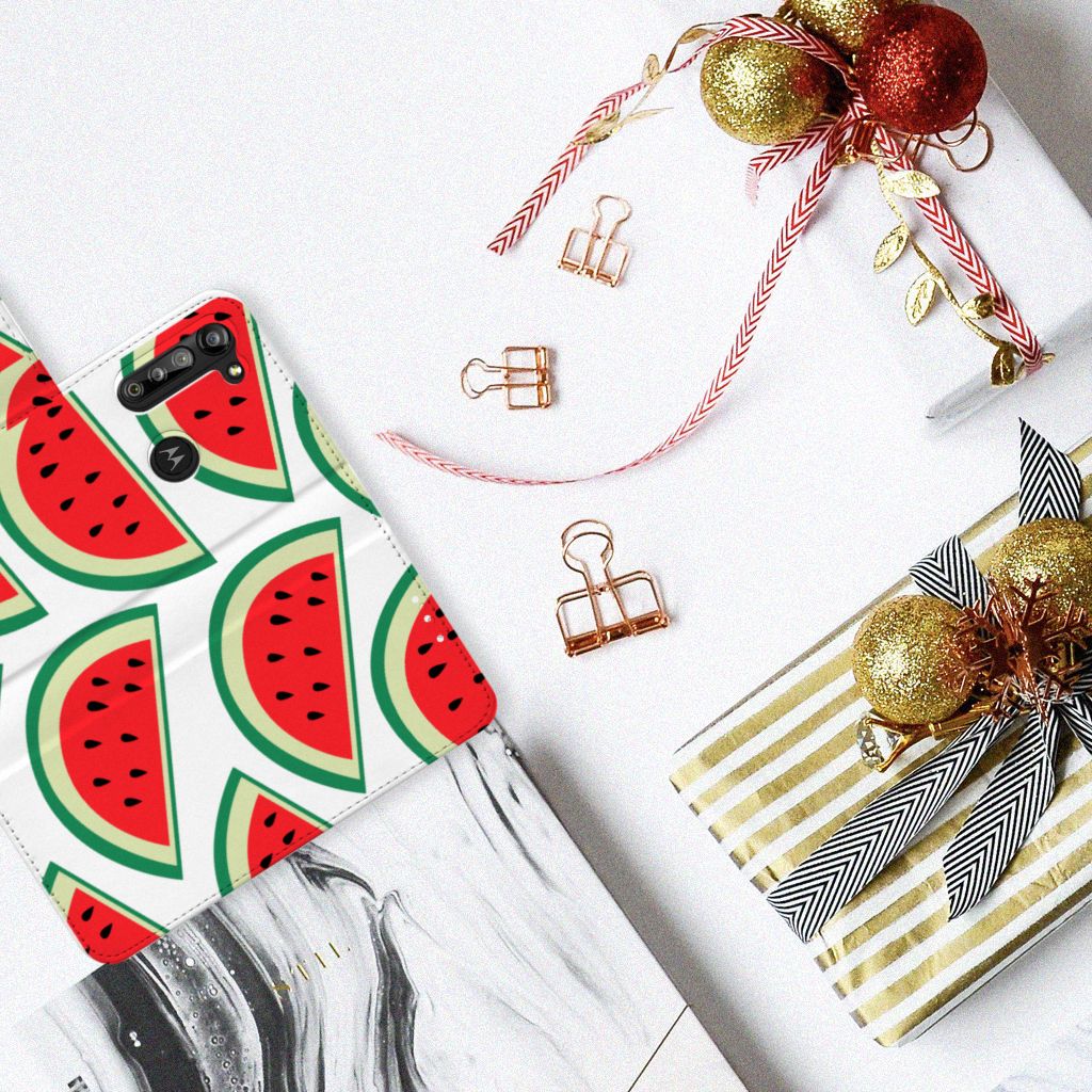Motorola G8 Power Book Cover Watermelons