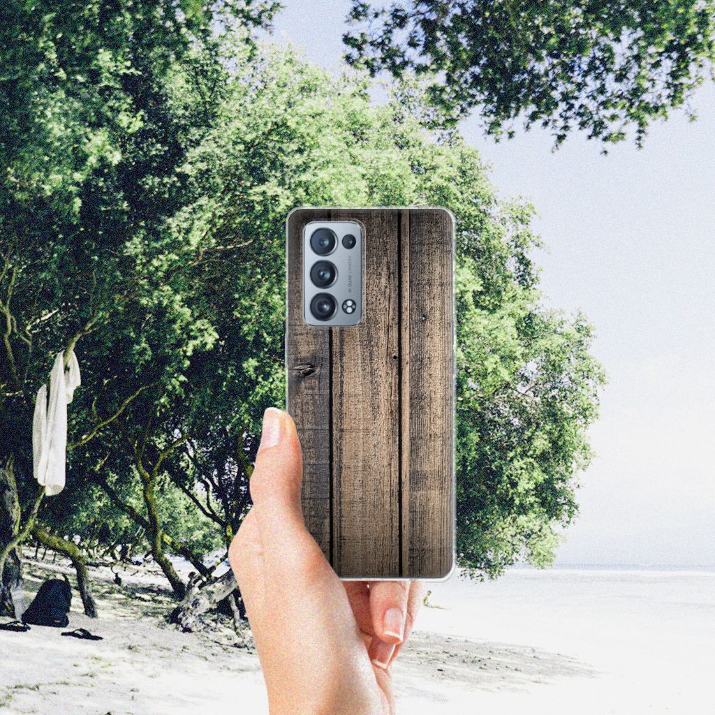 OPPO Reno 6 Pro Plus 5G Bumper Hoesje Steigerhout B2C Telecom