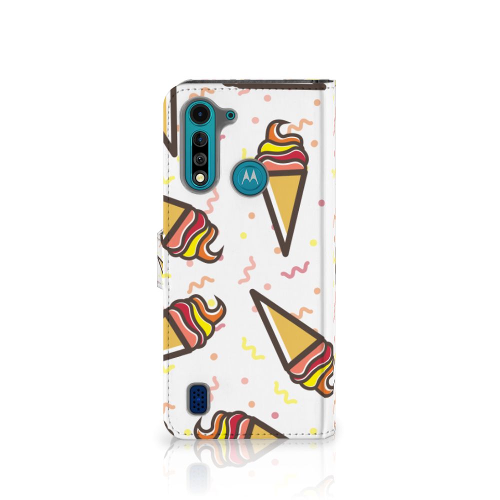 Motorola G8 Power Lite Book Cover Icecream