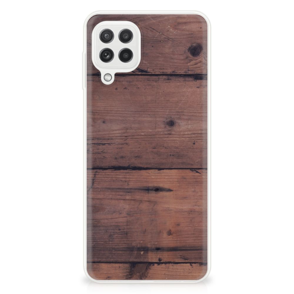 Samsung Galaxy A22 4G | M22 Bumper Hoesje Old Wood B2C Telecom