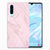 Huawei P30 TPU Siliconen Hoesje Marble Pink - Origineel Cadeau Vriendin