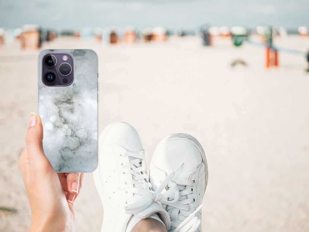 Hoesje maken Apple iPhone 14 Pro Painting Grey B2C Telecom