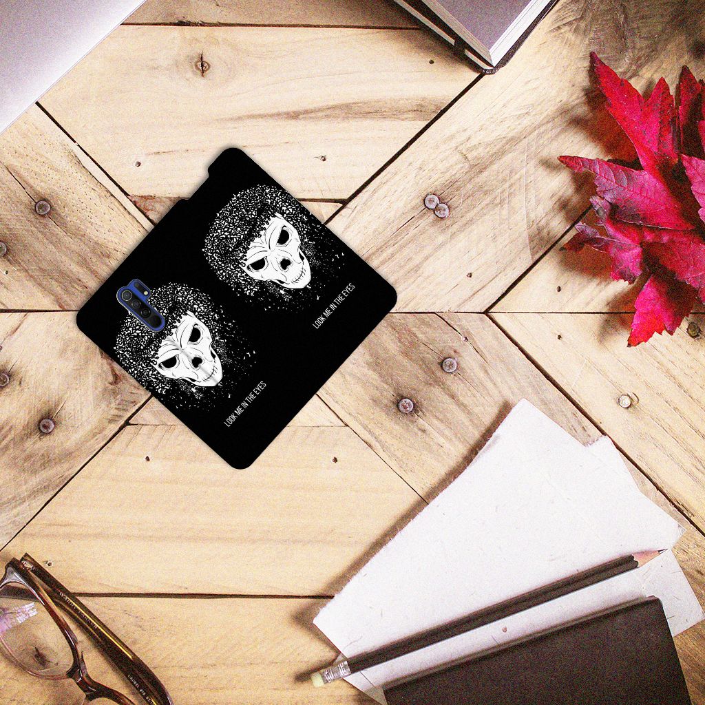 Mobiel BookCase Xiaomi Redmi 9 Skull Hair - B2C Telecom