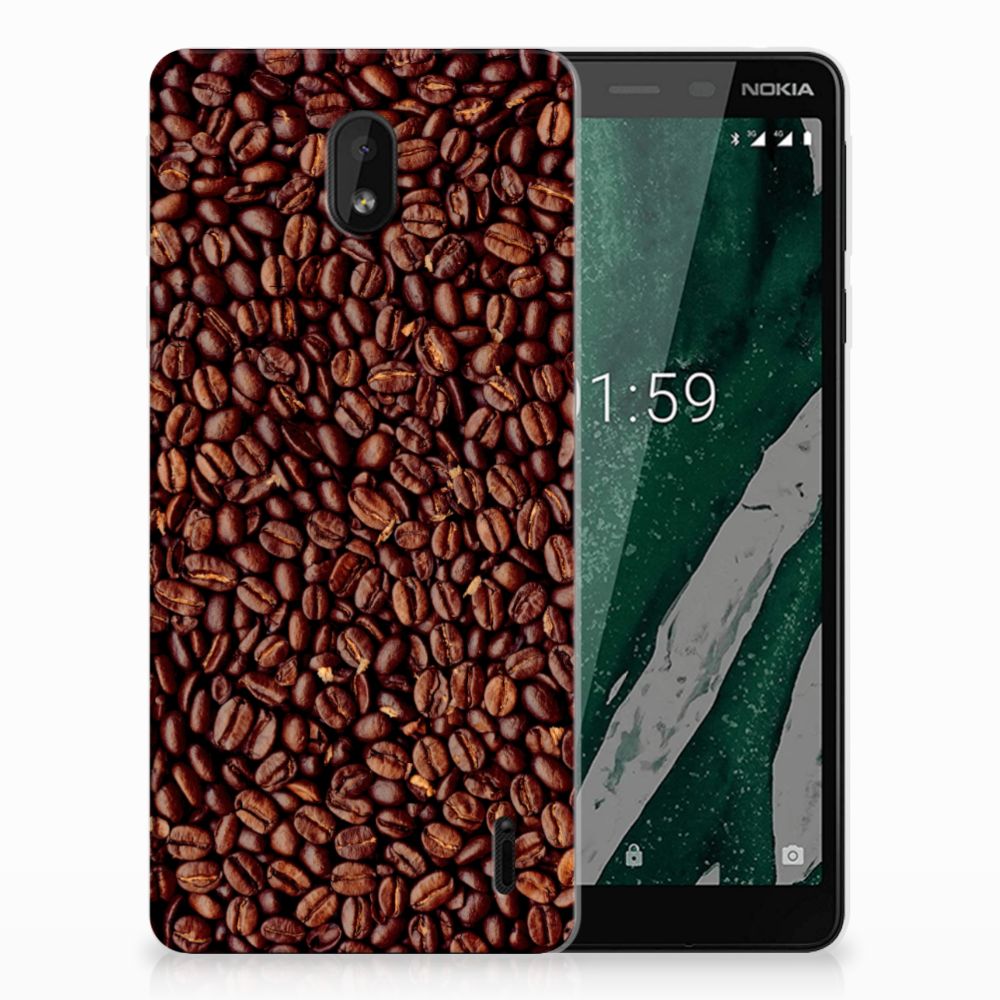 Nokia 1 Plus Siliconen Case Koffiebonen