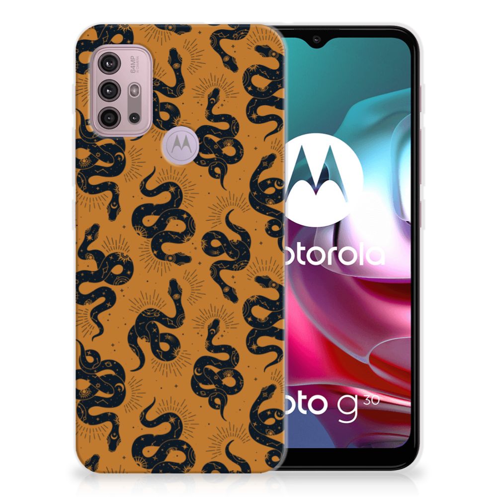 TPU Hoesje voor Motorola Moto G30 | G10 Snakes