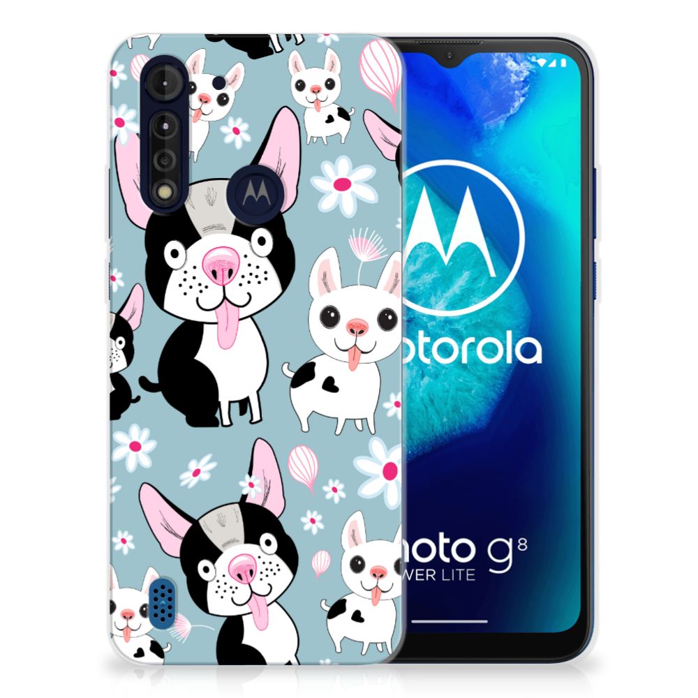 Motorola Moto G8 Power Lite TPU Hoesje Hondjes B2C Telecom