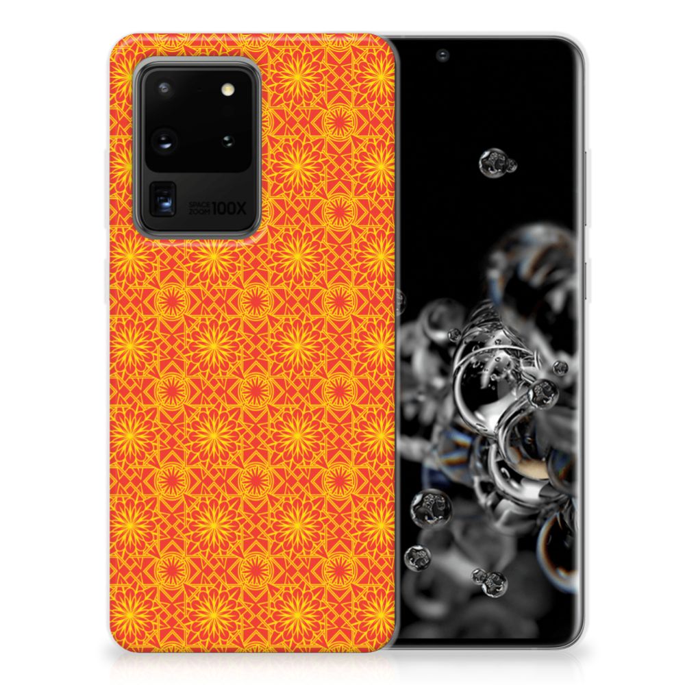 Samsung Galaxy S20 Ultra TPU bumper Batik Oranje B2C Telecom