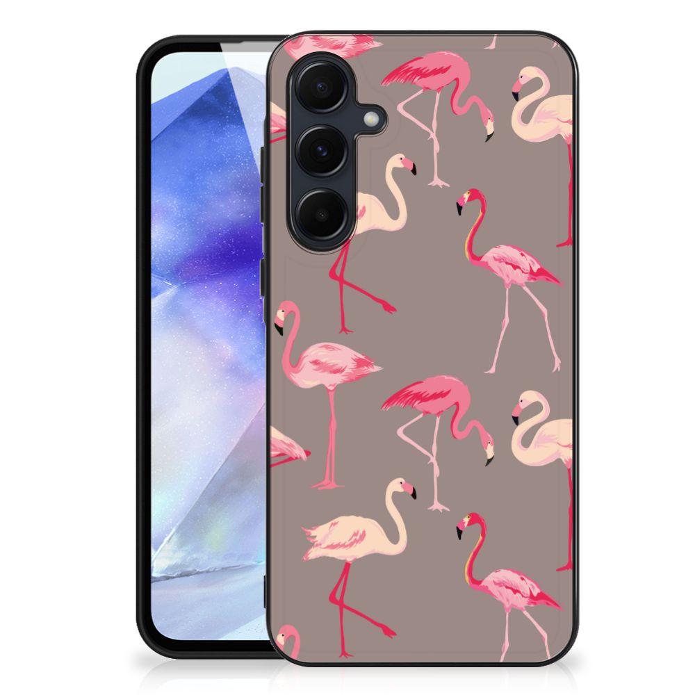 Samsung Galaxy A55 Dierenprint Telefoonhoesje Flamingo