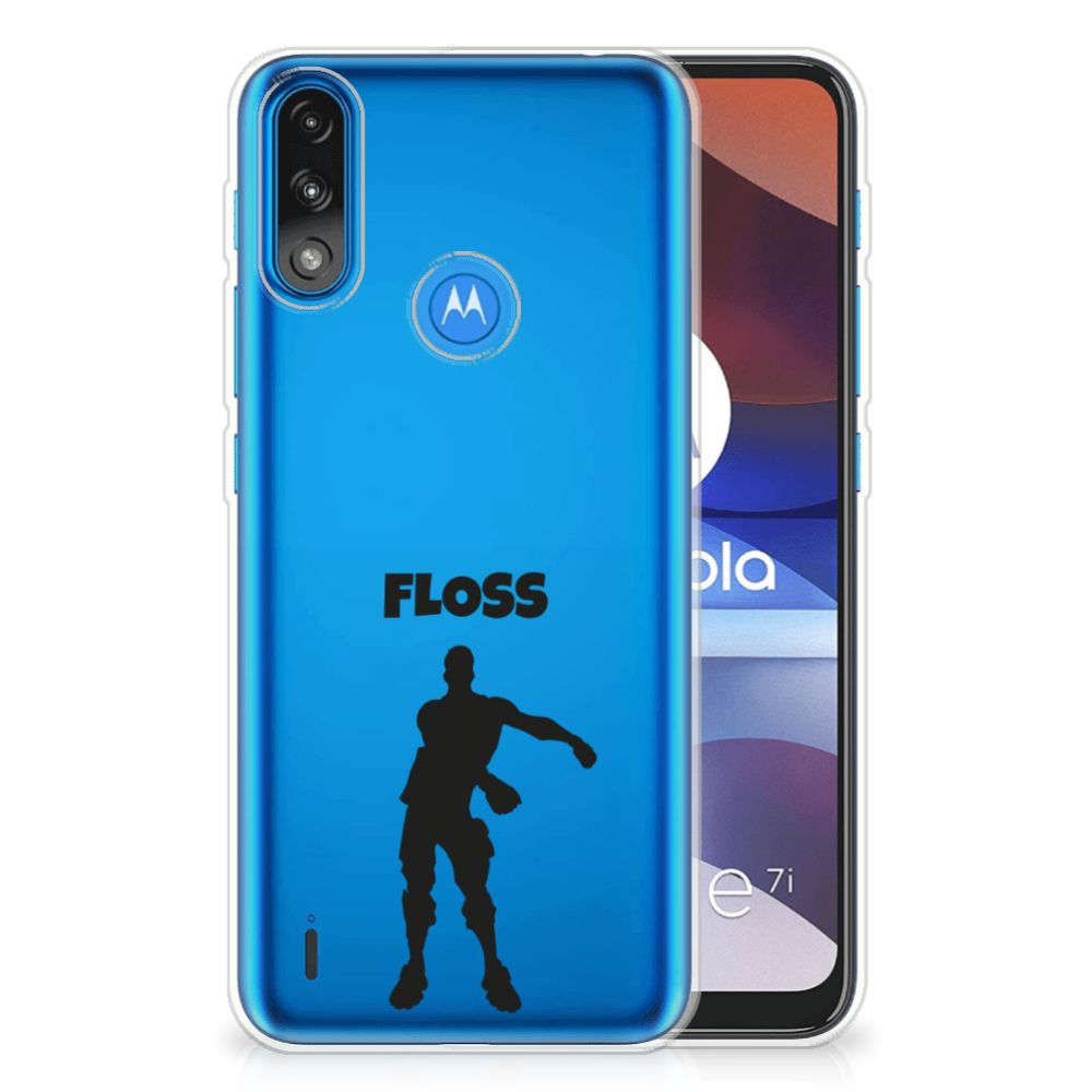 Motorola Moto E7/E7i Power Telefoonhoesje met Naam Floss B2C Telecom