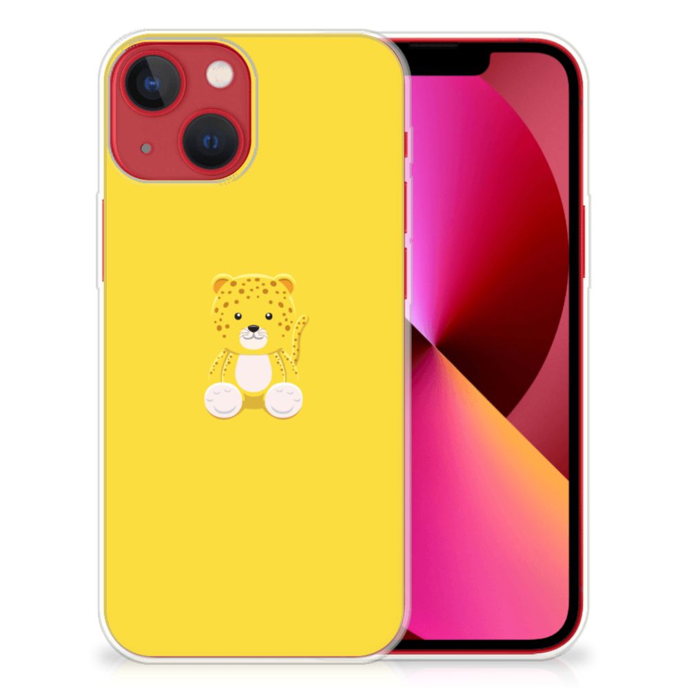 Apple iPhone 13 Telefoonhoesje met Naam Baby Leopard B2C Telecom