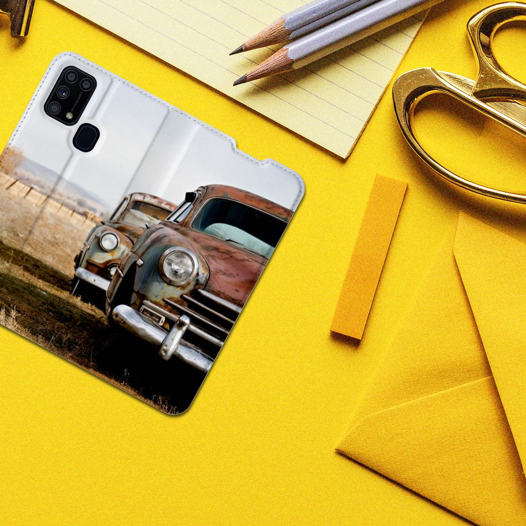 Samsung Galaxy M31 Stand Case Vintage Auto - B2C Telecom