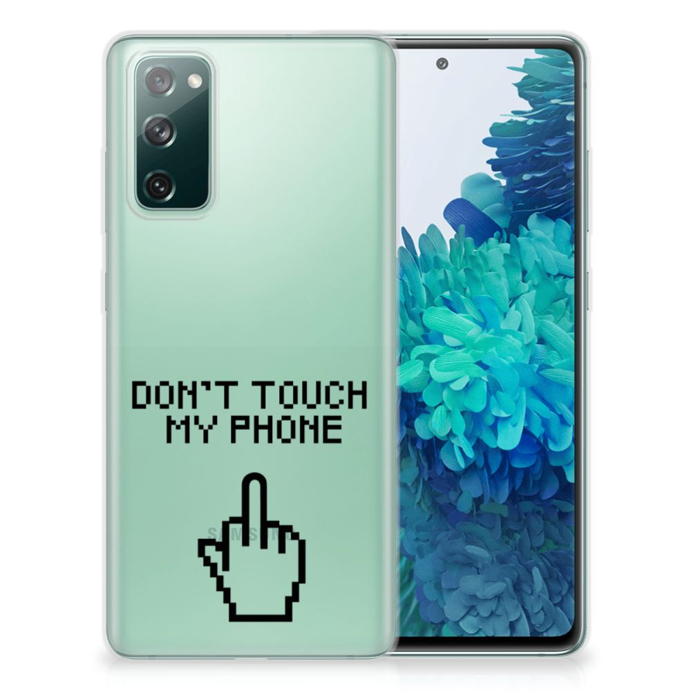 Samsung Galaxy S20 FE Silicone-hoesje Finger Don't Touch My Phone B2C Telecom