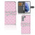 Samsung Galaxy S22 Portemonnee Hoesje Flowers Pink DTMP
