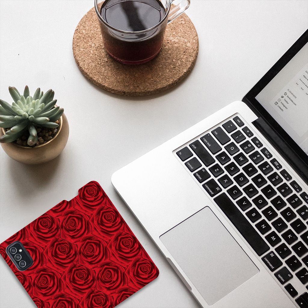 Samsung Galaxy M52 Smart Cover Red Roses - B2C Telecom
