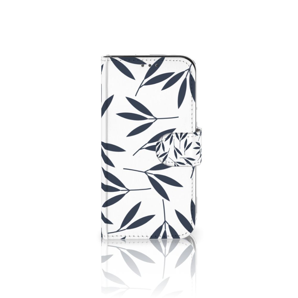 Apple iPhone 12 Mini Hoesje Leaves Blue